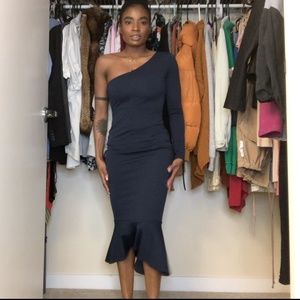 Missguided one armed Midi dress